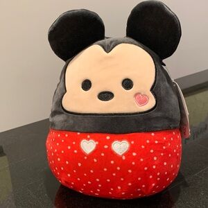 NWT Disney Mickey Mouse Plush with Red and Black Design